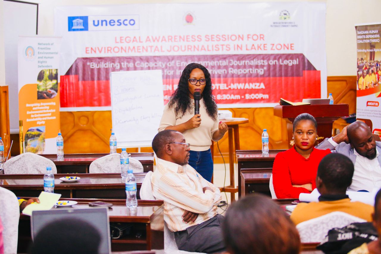Awareness Training on Environmental Journalism for journalists from Tanzania’s Lake Zone.